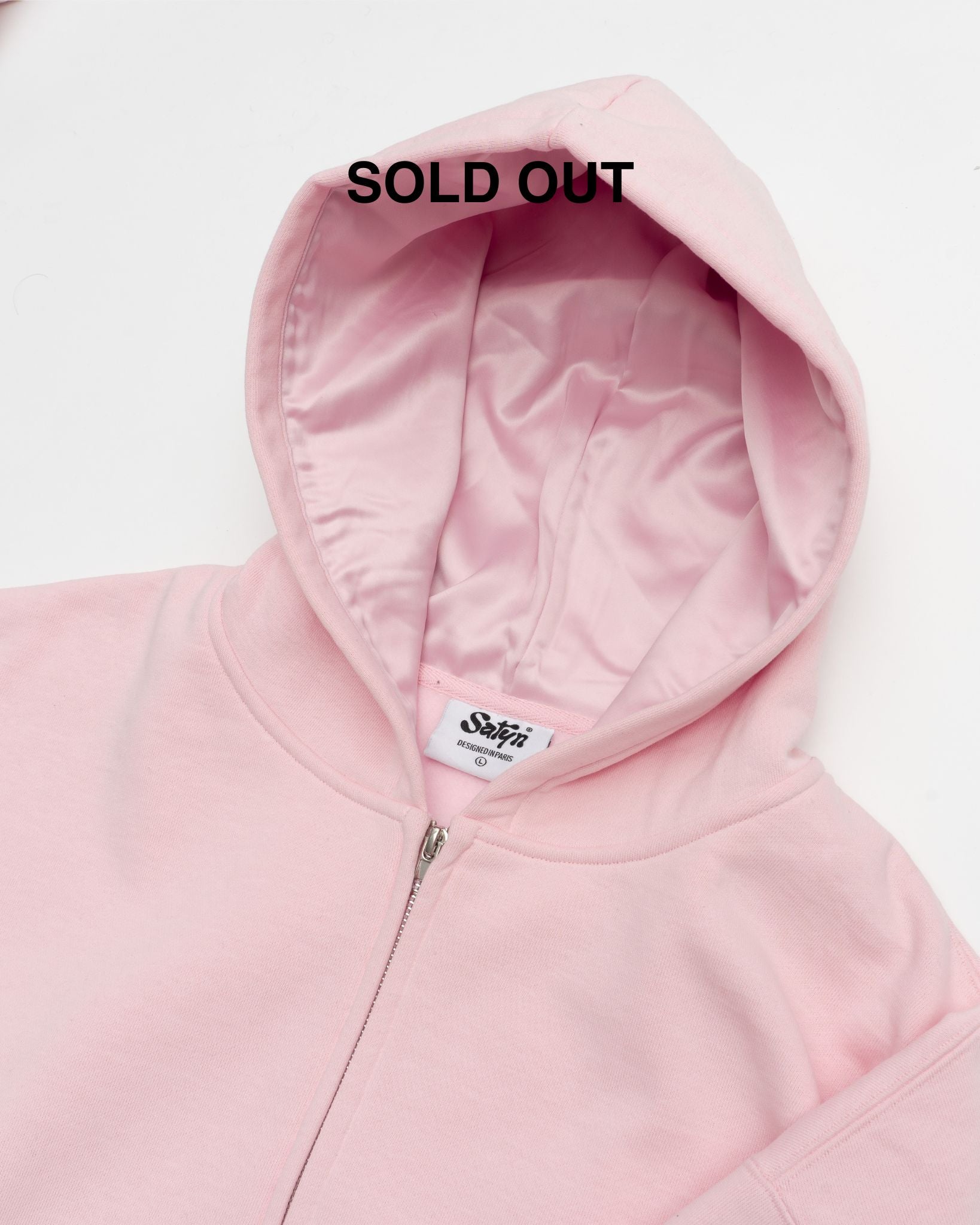 Hoodie Zip Intérieur Satin